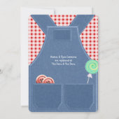 Denim Overalls Cute as a Button Kaart (Achterkant)