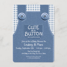 Denim Overalls Schattige als een Button Blauw