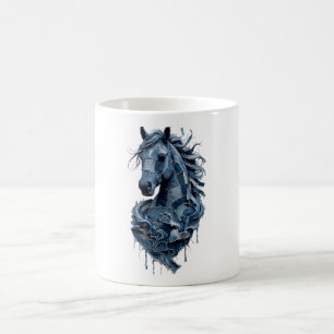 Denim Paard Koffiemok