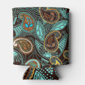 Denim Paisley: Naadloze jeans textuur patroon Blikjeskoeler (Achterkant)