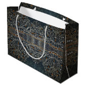 Denim Pareltjes Large Cadeautasje (Achterkant Gekanteld)