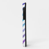 Denim Pastel Chevron White Case-Mate iPhone Case (Achterkant/links)
