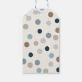 Denim Patchwork Bear Napkins Cadeaulabel (Achterkant)