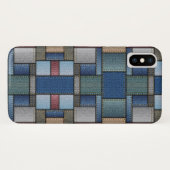 Denim Patchwork Case-Mate iPhone Case (Achterkant (horizontaal))