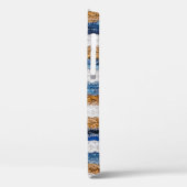 Denim patchwork: gerecycled jeans tapijt. Case-Mate iPhone case (Achterkant / Links)