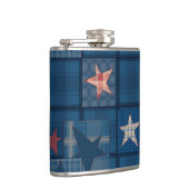 Denim-patchwork Heupfles (Rechts)