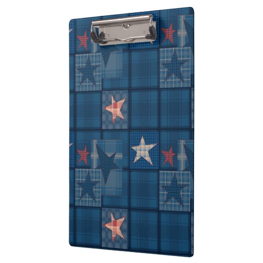 Denim-patchwork Klembord (Links)