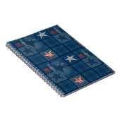 Denim-patchwork Notitieboek (Rechterzijde)