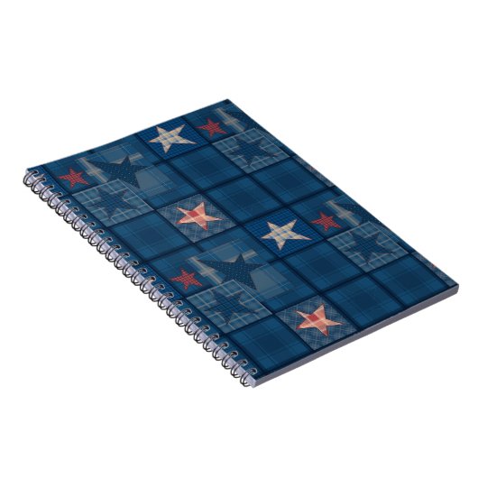 Denim-patchwork Notitieboek (Rechterzijde)
