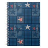 Denim-patchwork Notitieboek (Voorkant)