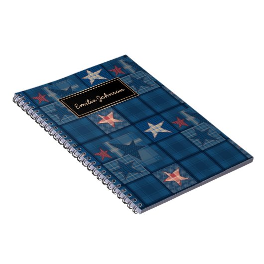 Denim-patchwork Notitieboek (Rechterzijde)