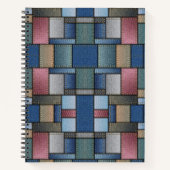 Denim Patchwork Notitieboek (Voorkant)