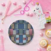 Denim Patchwork Papieren Bordje (Feest)