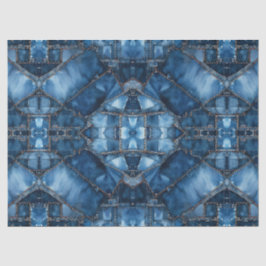 Denim Patchwork Patroon - Ava Tissuepapier
