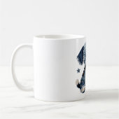 Denim Patchwork Puppy Hond Koffiemok (Links)