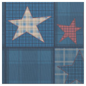 Denim-patchwork Stof (Close Up)