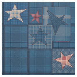 Denim-patchwork Stof