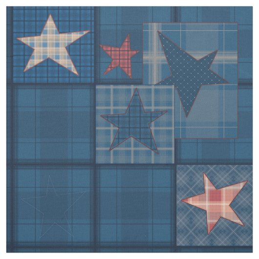 Denim-patchwork Stof (Swatch)