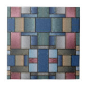 Denim Patchwork Tegeltje (Voorkant)