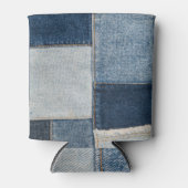 Denim Patchwork: textielpatroon Blikjeskoeler (Voorkant)