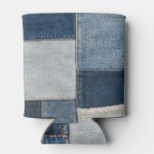 Denim Patchwork:  textielpatroon Blikjeskoeler (Achterkant)