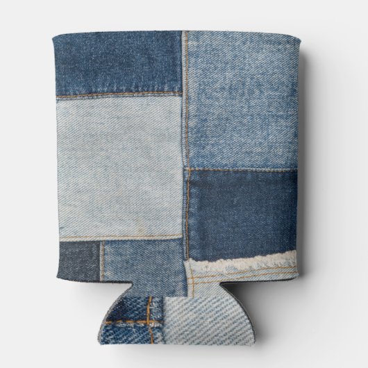 Denim Patchwork: textielpatroon Blikjeskoeler (Achterkant)