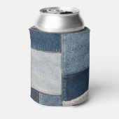 Denim Patchwork:  textielpatroon Blikjeskoeler (Blikje Achterkant)