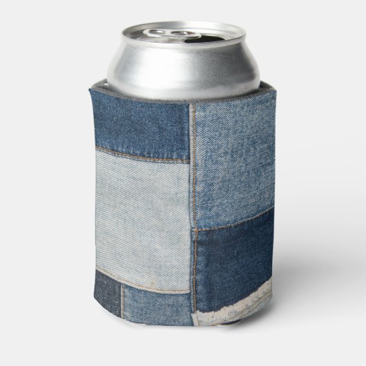 Denim Patchwork:  textielpatroon Blikjeskoeler (Blikje Achterkant)