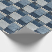 Denim Patchwork: textielpatroon Cadeaupapier (Hoek)