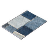 Denim Patchwork:  textielpatroon Notitieboek (Linkerzijde)