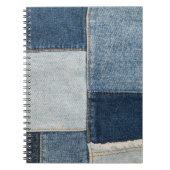 Denim Patchwork:  textielpatroon Notitieboek (Voorkant)