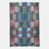 Denim Patchwork Theedoek (Verticaal)