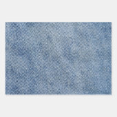 Denim Pattern Inpakpapier Vel (Voorkant 3)