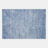 Denim Pattern Inpakpapier Vel (Voorkant 2)
