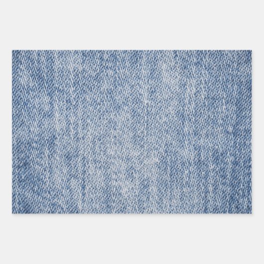 Denim Pattern Inpakpapier Vel (Voorkant 2)