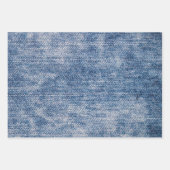 Denim Pattern Inpakpapier Vel (Voorkant 3)