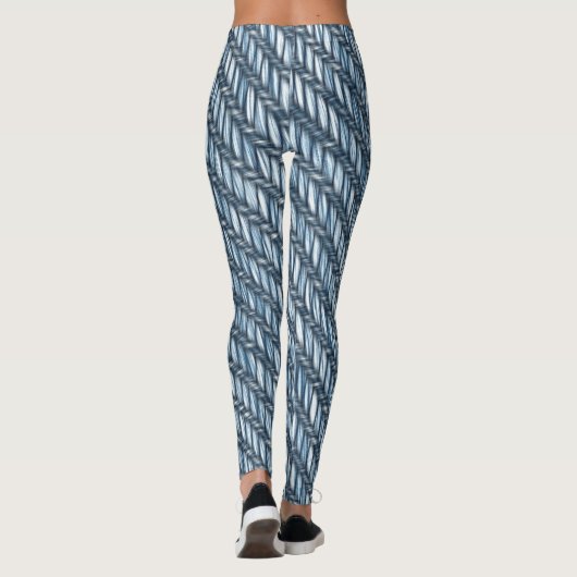 Denim Pattern Leggings (Achterkant)