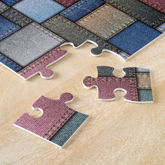 Denim Pattern Legpuzzel (Zijkant)