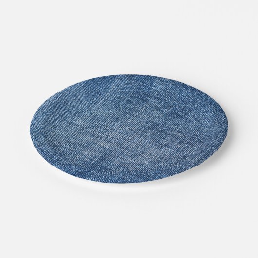 Denim Pattern Papieren Bordje (Gekanteld)