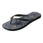 Denim-Patterned Slippers voor Casual comfort Teenslippers (Schuin)