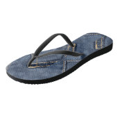 Denim-Patterned Slippers voor Casual comfort Teenslippers (Schuin)