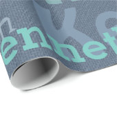 Denim Personalized Cadeaupapier (Rol Hoek)