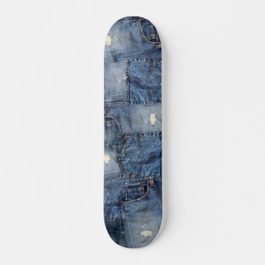 Denim Persoonlijk Skateboard (Voorkant)