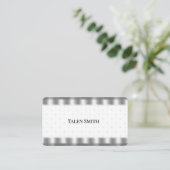Denim Plaid Design en Kant, Visitekaartjes (Staand voorkant)