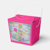 Denim Pocket Flowers Peace Love Hope Favoriete Box Bedankdoosjes (Voorkant Zijde)