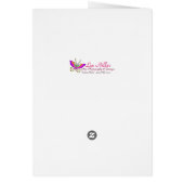 Denim Pocket Heart Flowers Butterflies-kaart (Achterkant)