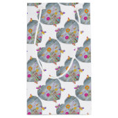 Denim Pocket Heart Flowers Butterflies Klein Cadeauzakje (Achterkant)