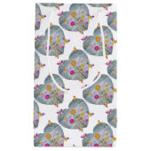 Denim Pocket Heart Flowers Butterflies Klein Cadeauzakje (Voorkant)