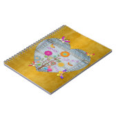 Denim Pocket Heart Flowers Butterflies Notitieboek (Linkerzijde)