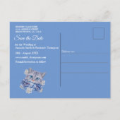 Denim Pocket met kostuum sieraden en een kitten Aankondigingskaart (Achterkant)